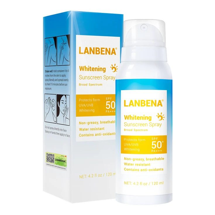 اسپری ضدآفتاب روشن کننده لانبنا